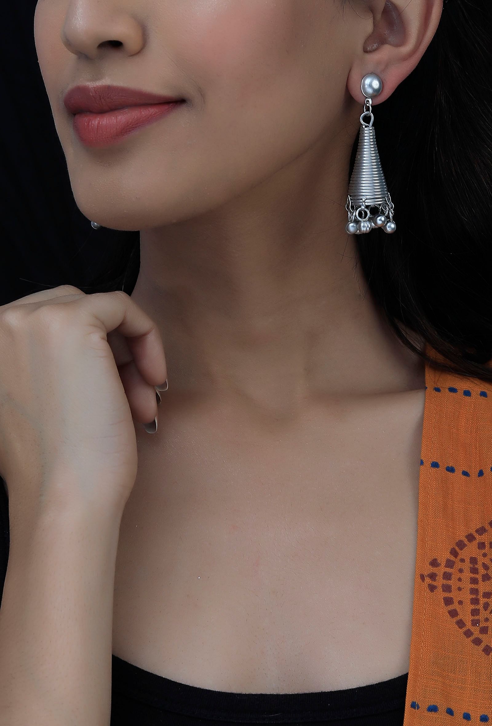Gullak Ghungroo Drop Chain Dangler Earrings – VOYLLA